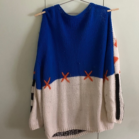 Colorful Geometric Pattern Sweater - Picture 2 of 4